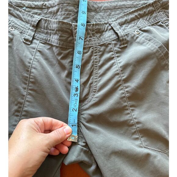 KÜHL Kendra Hiking Pants Sz 4R Grey Khaki Lightweight Drawstring - Picture 4 of 7